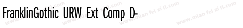 FranklinGothic URW Ext Comp D字体转换